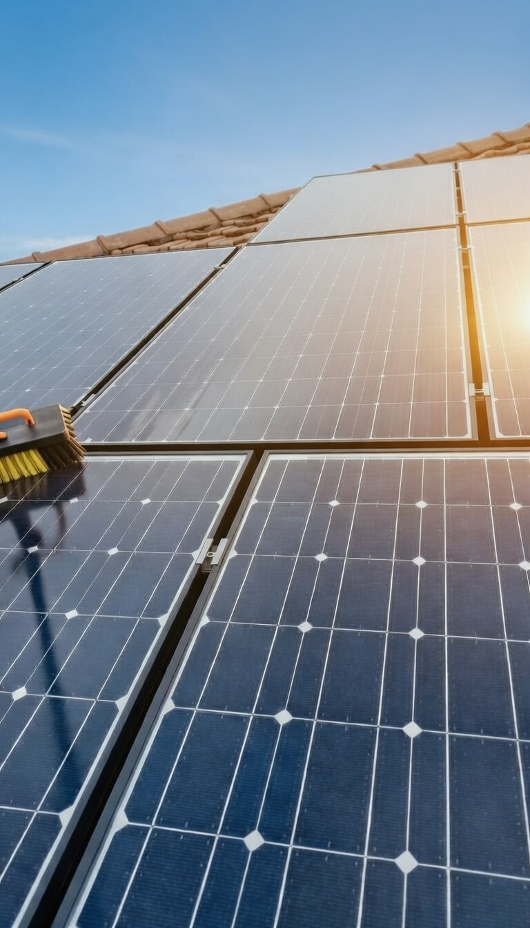 Zonnepaneel reiniging 1