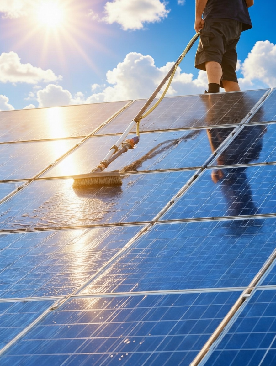 Zonnepaneel reiniging 3